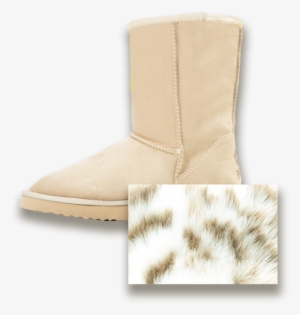 Tan Short Boot - Snow Leopard