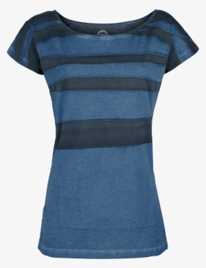 Red By Emp Batik Sprayed Shirt Blue T-shirt 342307 - Denim