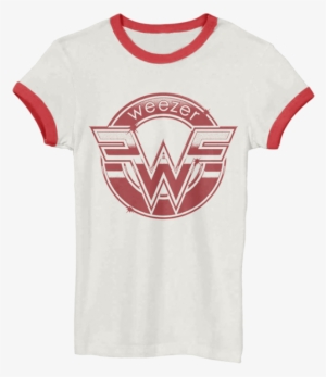 Red Seal Ringer - Weezer T Shirts