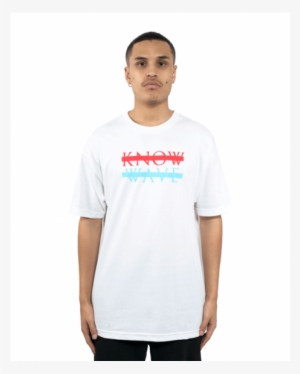 Know Wave Wavelength Halftone T-shirt Red/blue - Blue