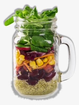 Homemade Vegetable Salad In A Glass Jar Pr594b5 - Salad