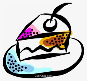 Piece Of Cake Royalty Free Vector Clip Art Illustration - Transparent Slice Of Cake Cartoon