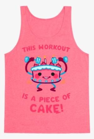 This Workout Is A Piece Of Cake Tank Top - One Piece Camiseta Chico Wanted Luffy L