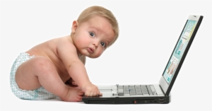 Need To Email Us Dfgg - Baby Using Computer Funny