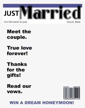 Wedding Magazine Cover Png