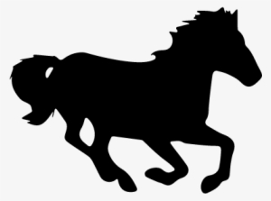 Horse In Running Motion Silhouette ⋆ Free Vectors, - Horse Running Icon Png