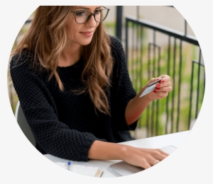 Lady Holding An Atm Card - Credit Card
