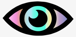 Rainbow Eye - Blinking Eye Vector Gif
