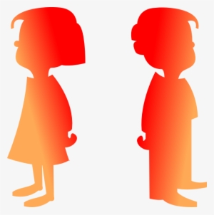 Figures Boy And Girl 2 Clip Art At Clker - Clipart Gender