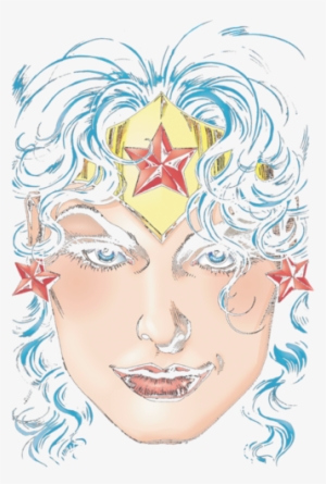 Justice League Wonder Woman Head Youth Hoodie - Illustration