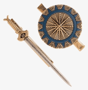 Wonder Woman Sword And Shield Hair Clip Set - Wonder Woman Sword And Shield
