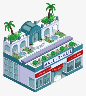 Mall O Rail Station Menu - Simpsons Mall O Rail