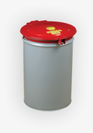Self Closing Safety Drum Lid - Justrite Red Steel Self-latching Drum Cover