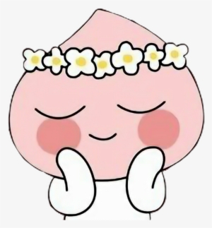 Apeach Kakao Kakaofriends Bts Heart Peach Cutekawaii - Apeach Png Apeach Kakao
