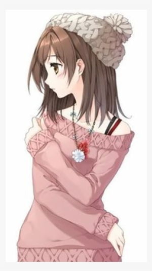 Lormels Inside Life~♥ Wallpaper Entitled My New Icon - Short Brown Hair Green Eyes Anime Girl