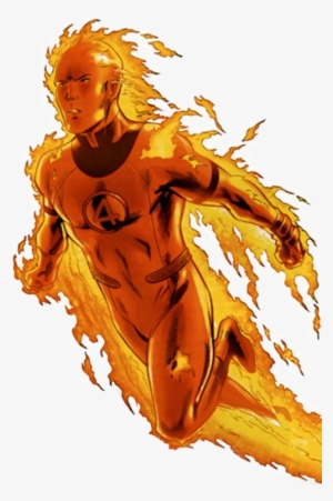 Human Torch Png Free Download - Human Torch Fantastic Four Comic