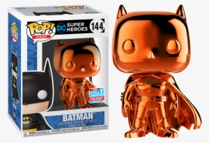 Fun Batman Orange Chrome Pop Vinyl Figure Fall Convention - Chrome Batman Funko Pop