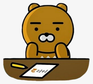 Ryan Bear Kakaofriends Kakao Cute Kawaii Bts - Kakao Friends Ryan Mouse Pad