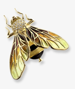 Nicole Barr Designs 18 Karat Gold Bee Brooch-gold - Jewellery