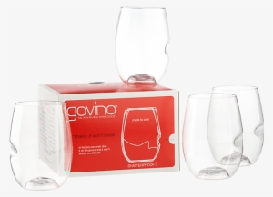 The Ubiquitous Govina Stemless Wine Glasses Are Made - Govino Four Shatterproof Wine Glasses, 16 Oz.