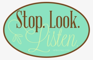 Stop Look Listen At Hip & Hooray - Calligraphy