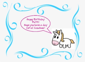 Uni The Unicorn Says - Clip Art