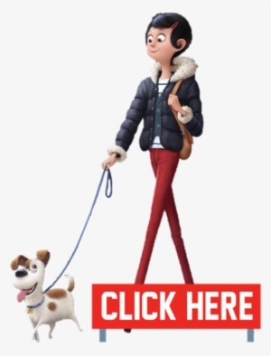 Person Walking Dog Png - Secret Life Of Pets Katie Png