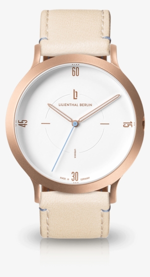 Rosegold White Creme - Lilienthal Berlin - Rosegold Unisex Urbania Watch,