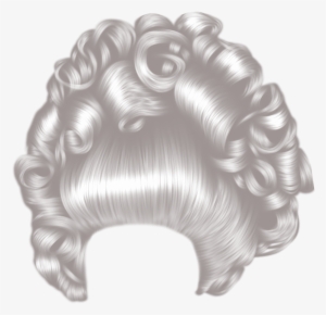 Free Download Grey Hair Png Clipart Cabelo Wig - Big Hair Png