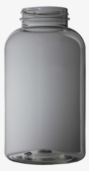 750 Cc Clear Pet Wide Mouth Packer - Grey Transparent Plastic Bottle