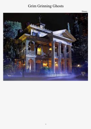 Grim Grinning Ghosts Sheet Music Composed By Disney - Disney Haunted Mansion