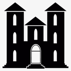 Haunted Mansion Vector - Mansion Icon Black And White