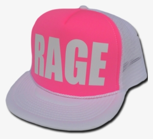 Rage White Pink - Pink Swag Hat Png