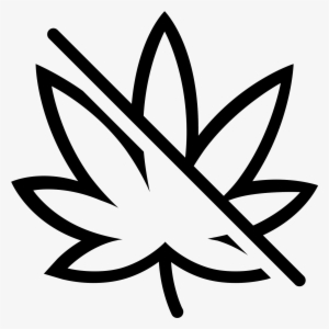 This Icon Is Depicting The Leaf Of A Marijuana Plant - No Drugs Png