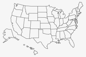 Outline Of The United States - Blank Us Map High Resolution