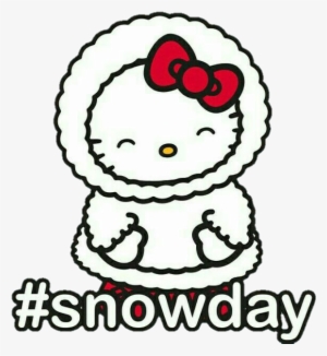 Hellokitty Kawaii Kitty Winter Invierno Snowday Snow - Hello Kitty