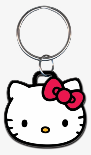 Hello Kitty Head Shape Keychain - Hello Kitty Cute Cartoon