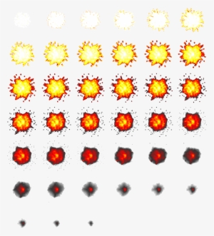 Attached Are Various Explosion Sprites Created With - 2d Explosion Sprite Sheet