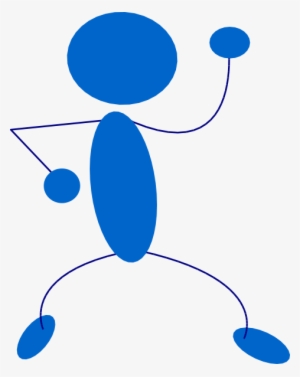 Free Vector Blueman Clip Art - Disco Clip Art