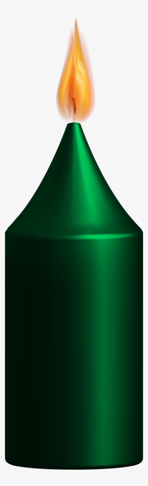 Green Candle Png Clip Art - Green