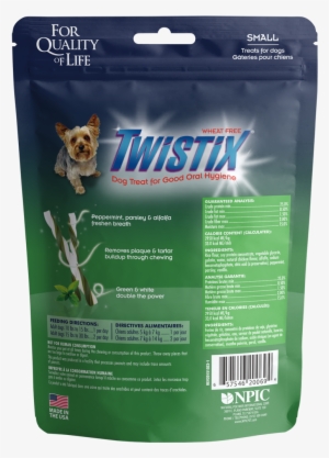 N-bone Twistix Vanilla Mint Dental Dog Treats - Twistix Vanilla Mint Small