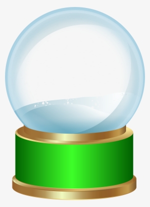 Empty Snow Globe Green Png Clip Art - Empty Snow Globe Transparent