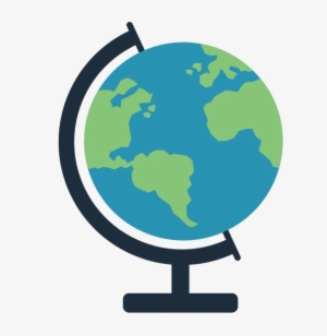 Globe World Png Image Background - Clip Art