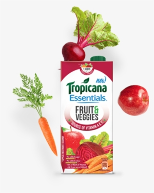 Tropicana Essentials Fruit And Veggies Juice - Tropicana Essentials, Fruits And Veggies, 1l