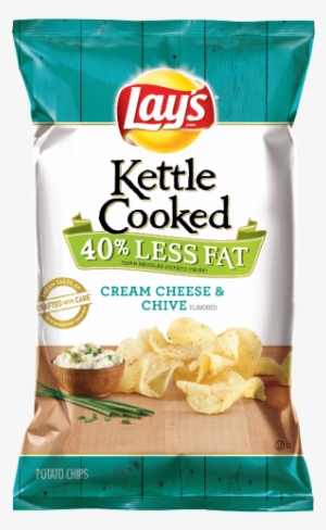Quick Glance At A 40% Less Fat Notation Made Me Not - Kettle Cooked Cream Cheese And Chive
