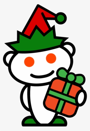 Holiday Reddit Alien - Reddit Secret Santa Logo