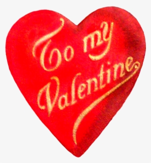Vintage Valentine's Day Heart - Vintage Valentines Png