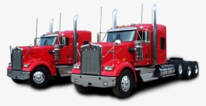 2 Red Trucks - Kenworth Trucks