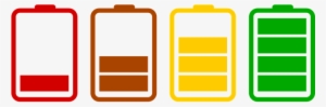 Batteries Loading Icons Set Flat Charged B - Battery Svg