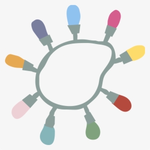 Picture Transparent Stock Clipart Christmas Lights - Sunflower Outline Png Clipart